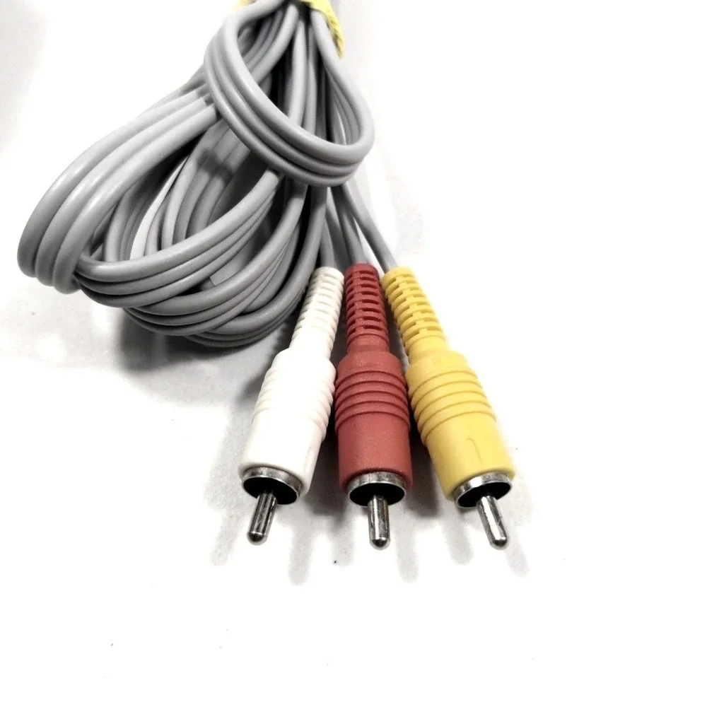 Nintendo Wii AV Cable RVL-009 Genuine OEM Composite RCA Video Cord Gray 2006 VTG